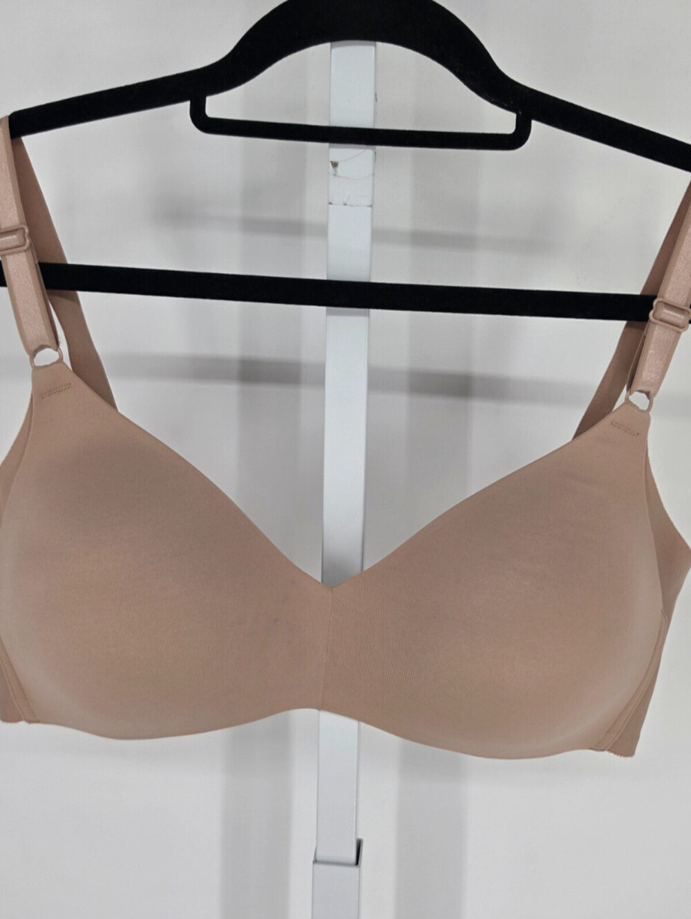 Warners Womens Sz 36D Lightly Padded T Shirt Bra Solid Beige
